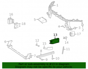 Left front bumper reinforcement fang for Mercedes H247 GLA 20-26