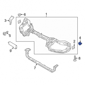 Upper left TV mount for Ford Fusion mk5 13-20