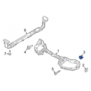 Upper left TV mount for Ford Fusion mk5 13-20