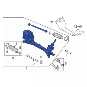 Ford C-max MK2 13-18 steering rack