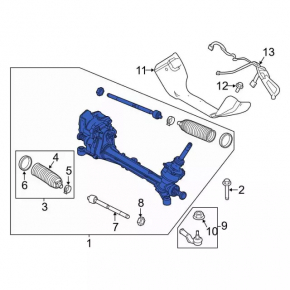 Ford C-max MK2 13-18 steering rack