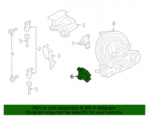 Airbag sensor door left Mazda 6 13-21