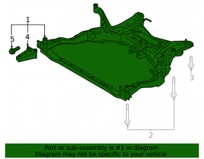 Front subframe Mazda CX-5 17-24