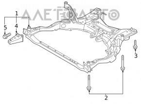 Front subframe Mazda CX-5 17-24