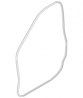 Front left door seal for Land Rover Range Rover Evoque 19-23