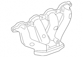 Exhaust manifold right Chevrolet Camaro 16-22 6.2