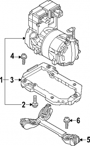 Audi Q4 e-tron 22-26 air conditioning compressor for R-1234yf