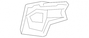 Left rear bumper bracket for Chevrolet Volt 11-15