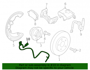 ABS sensor front right Chevrolet Camaro 16-23
