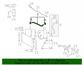 Upper cooling hose for Hyundai Elantra UD 11-16 radiator