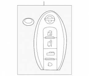 Nissan Murano z52 15 key - without tip,
