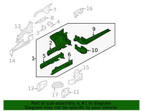 Quarter front right Mini Cooper F56 3d 14-24