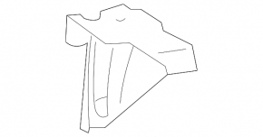 Rear left muffler bracket Lexus ES350 13-18