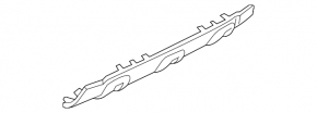 Lower trim of rear bumper BMW X3 G01 18-21 gray, without towbar, under chrome molding