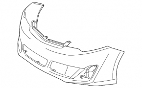 Front Bumper Naked Toyota Camry v50 12-14 USA SE