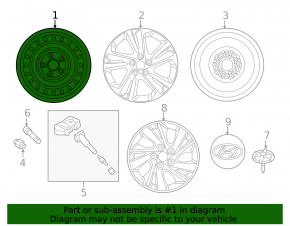 Iron disk R15 Hyundai Elantra AD 17-20