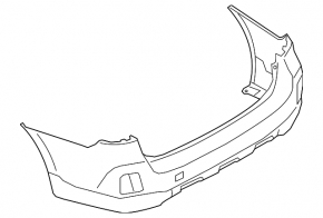 Subaru Outback 15-17 rear bumper