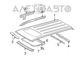 Sunroof Curtain Lexus GX470 03-09