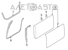 Bare front right door for a 2014 Dodge Challenger