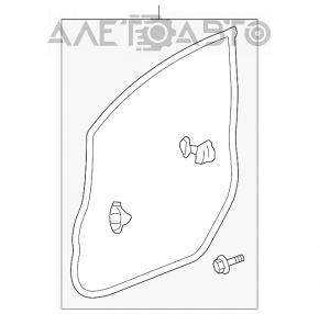 Front right door seal for Honda Civic 4D 06-09