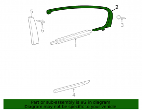 Door molding upper chrome rear right Lexus GS300 GS350 GS430 GS450h 06-11 chrome, scuffs, deformed