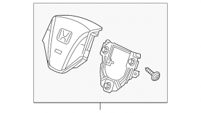 Honda CRV 12-14 driver's steering wheel airbag