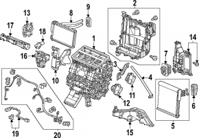 Honda Civic XI FE/FL 22-26 Dual Zone Heater Assembly