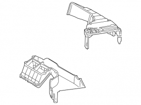 Bare heater housing Audi Q7 4L 10-15
