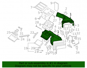 Heater assembly Audi Q7 4L 10-15