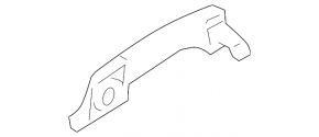 Door handle outer rear left Kia Optima 11-15