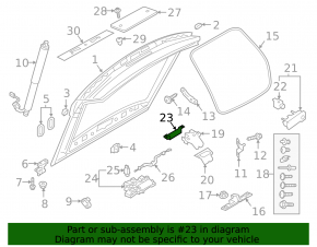 Audi Q3 83A 19-25 Tailgate Vibration Damper