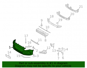 Front bumper bare Hyundai Sonata 18-19