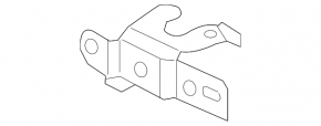 Right headlight mounting bracket Audi A4 B8 13-16