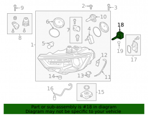 Xenon lamp Audi A6 C7 16-18 rest