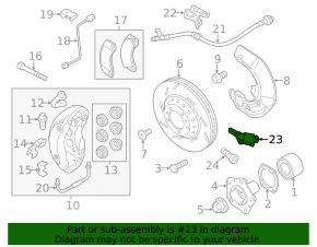 ABS sensor front left Porsche Panamera 10-16