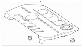 Mercedes H247 GLA 24-26 M260 Engine Cover