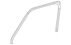 Upper front left door opening seal G-class W463 G550 19-24