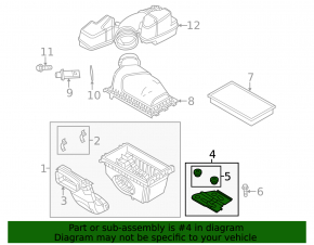 Ford Explorer Air Filter Housing Bracket 11-19