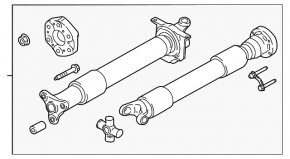 Driveshaft driveshaft Ford Mustang mk6 18-2.3T, rusty