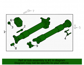 Driveshaft driveshaft Ford Mustang mk6 18-2.3T, rusty