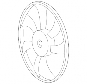 Cooling fan impeller left Lexus RX350 16-22 for enhanced cooling
