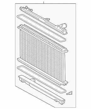 Radiator cooling water Lexus IS200t IS300 14-20 KOYORAD