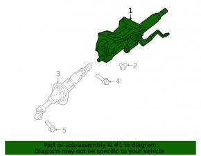 Steering column GMC Terrain 10-17