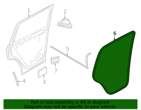Rear left door opening seal VW Taos 22-25