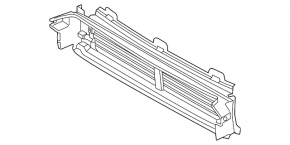 Louvers radiator deflector lower assembly Volvo XC60 18-21 with motor