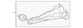 Rear left axle shaft for Mitsubishi Outlander 2013 FWD, for 3 rows of seats
