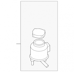 Power steering reservoir Infiniti Q50 14-15