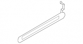 Door sill trim front right outer Audi Q7 16- black