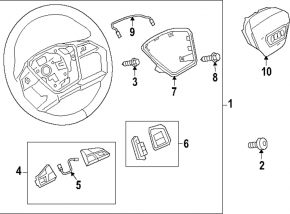 Steering wheel controls Audi A6 C8 19-21
