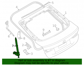 Left trunk lid drive BMW i4 22-26